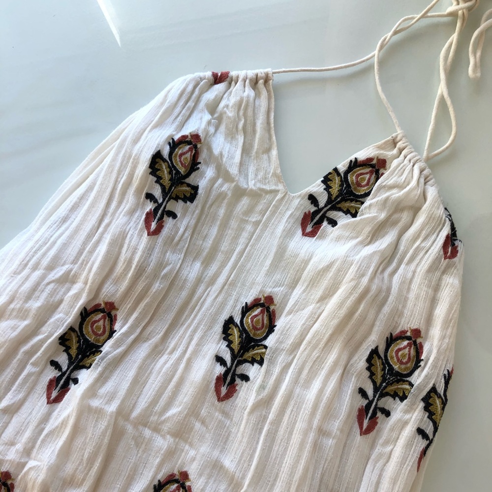 Free People Embroidered Mini Dress